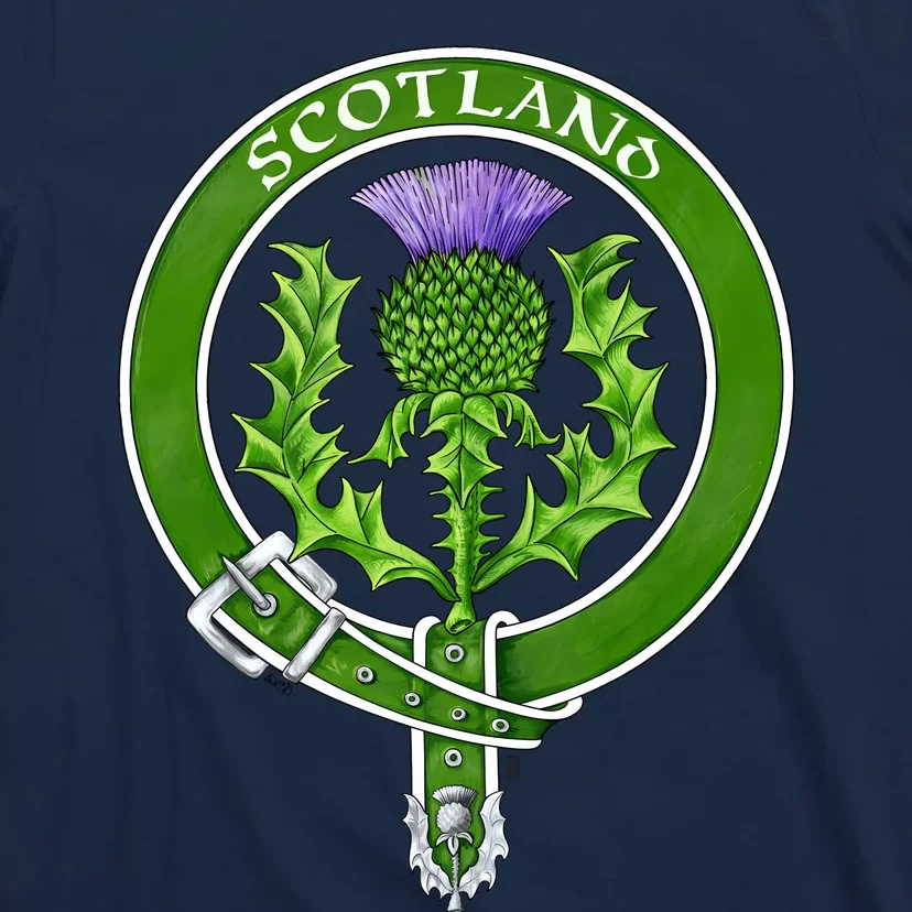 Belted Thistle Badge Of Scotland T-Shirt