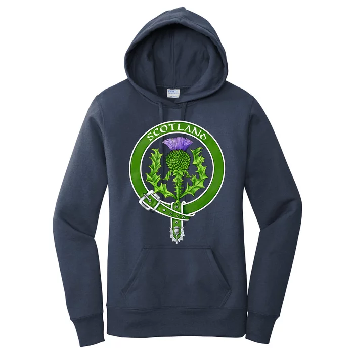 Belted Thistle Badge Of Scotland Women's Pullover Hoodie