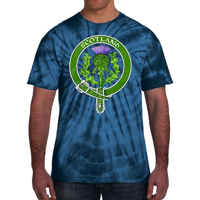 Belted Thistle Badge Of Scotland Tie-Dye T-Shirt