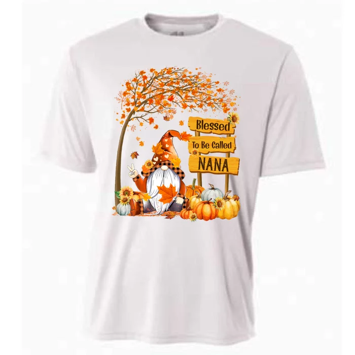 Blessed To Be Called Nana Fall Gnome Thanksgiving MotherS Day Cooling Performance Crew T-Shirt