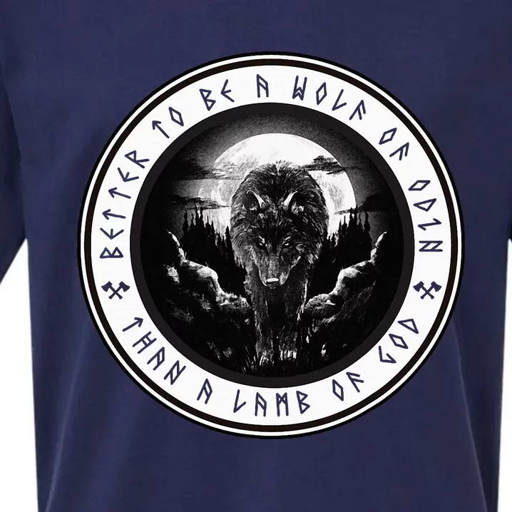 Better To Be A Wolf Of Odin Than A L.A.M.B Of God Sueded Cloud Jersey T-Shirt