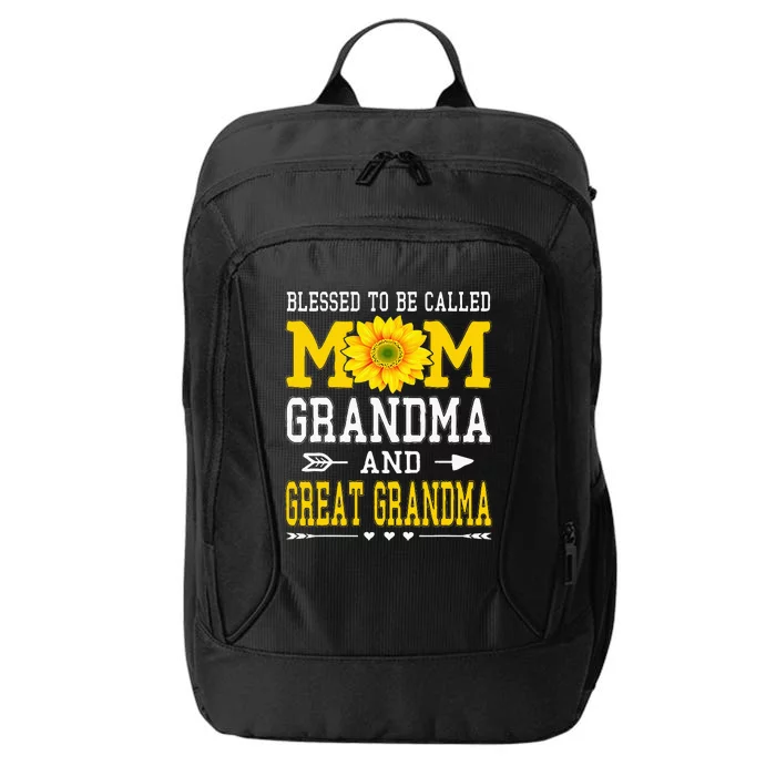 Blessed To Be Called Mom Grandma Great Grandma MotherS Day City Backpack