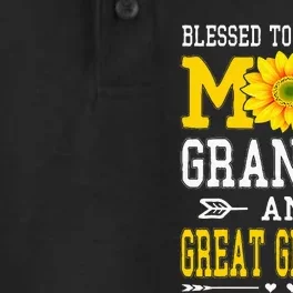 Blessed To Be Called Mom Grandma Great Grandma MotherS Day Dry Zone Grid Performance Polo