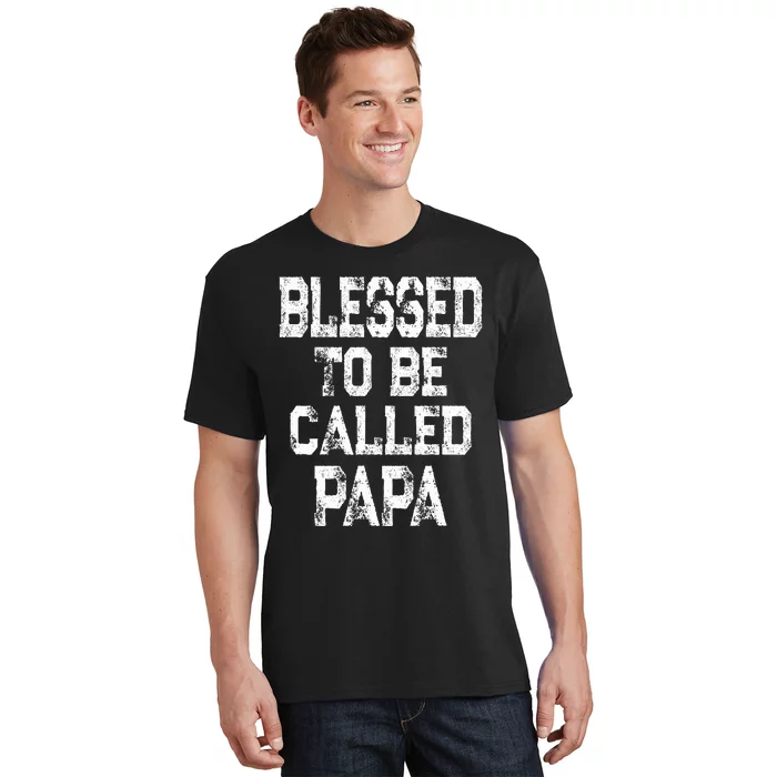 Blessed To Be Called Papa  Vintage Grandpa T-Shirt