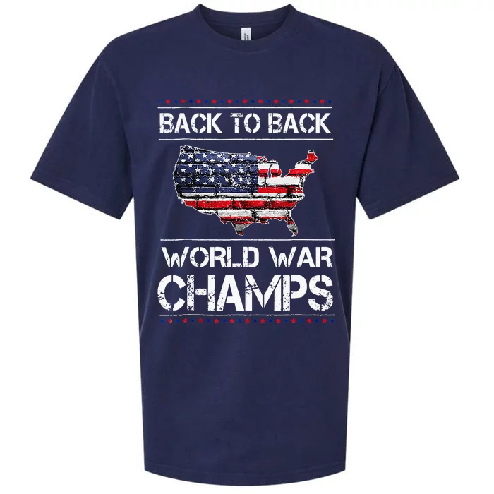 Back To Back Undefeated World War Champs Sueded Cloud Jersey T-Shirt