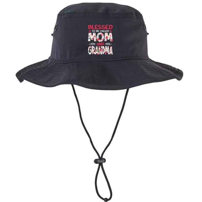 Blessed To Be Called Mom And Grandma Floral Mother's Day Legacy Cool Fit Booney Bucket Hat