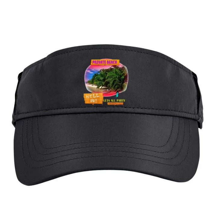 BeachiekonDesigns Teaseteetops Beaches For All Adult Drive Performance Visor