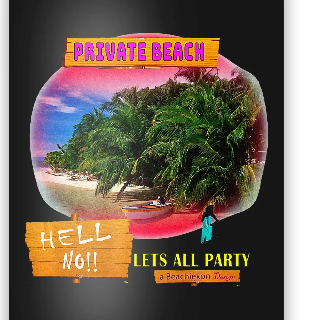 BeachiekonDesigns Teaseteetops Beaches For All Poster