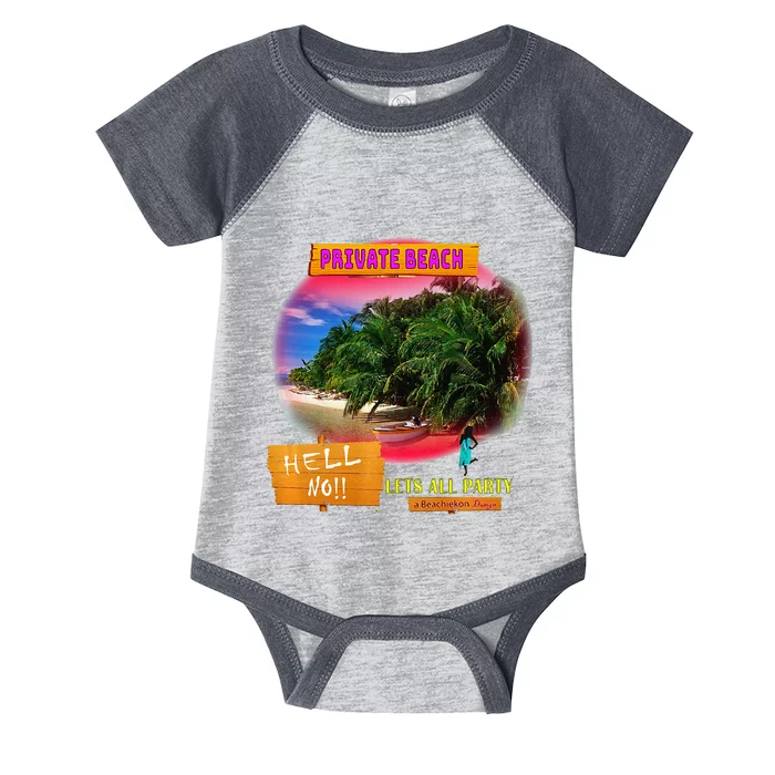 BeachiekonDesigns Teaseteetops Beaches For All Infant Baby Jersey Bodysuit