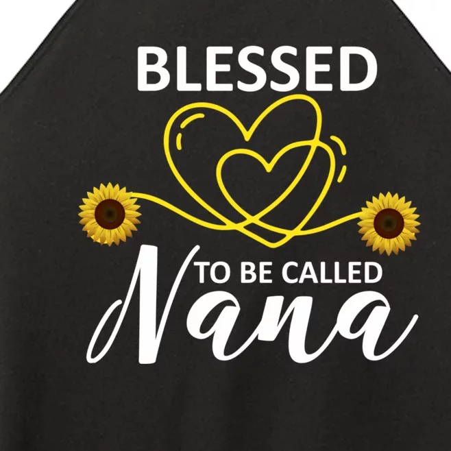 Blessed To Be Called Nana Sunflower Best Grandma Gift MotherS Day Women’s Perfect Tri Rocker Tank