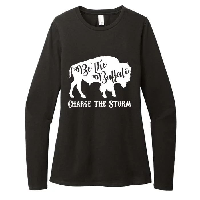 Be The Buffalo Charge The Storm Womens CVC Long Sleeve Shirt