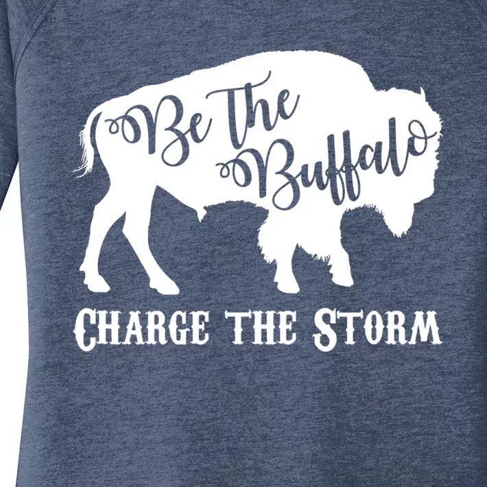 Be The Buffalo Charge The Storm Women's Perfect Tri Tunic Long Sleeve Shirt