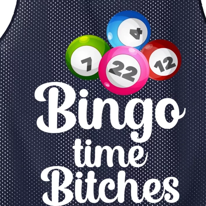 Bingo Time Bitches Funny Bingo Player Mom Grandma Wo Mesh Reversible Basketball Jersey Tank