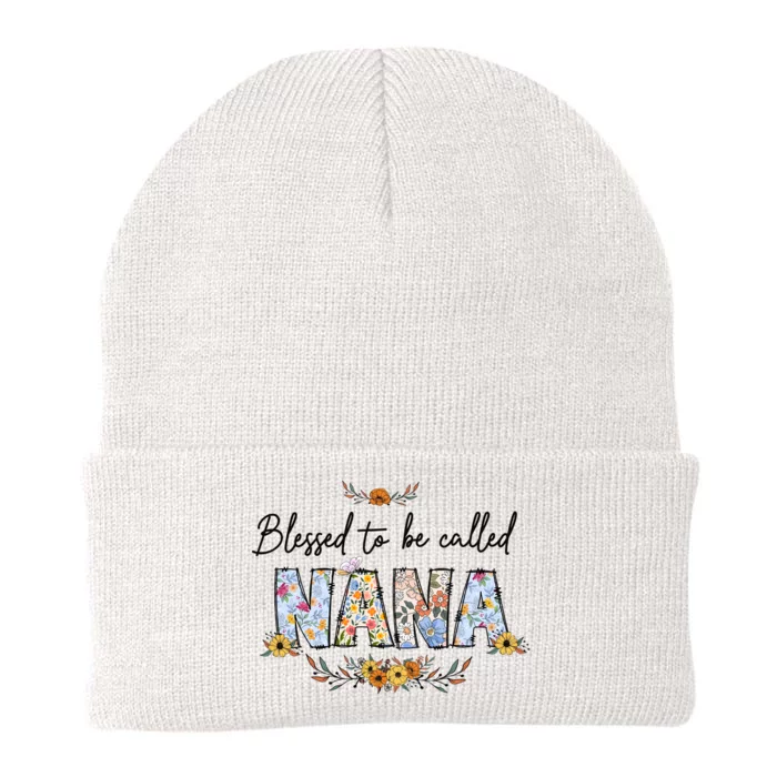 Blessed To Be Called Nana Mothers Day Family Mom Lover Knit Cap Winter Beanie