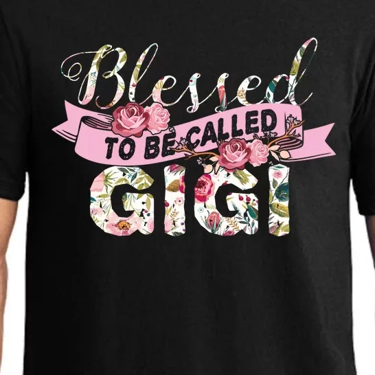 Blessed To Be Called Gigi Gift Best Grandmom Ever Gift Pajama Set