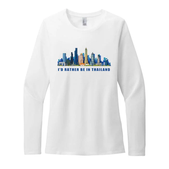 Bangkok Thailand Womens CVC Long Sleeve Shirt