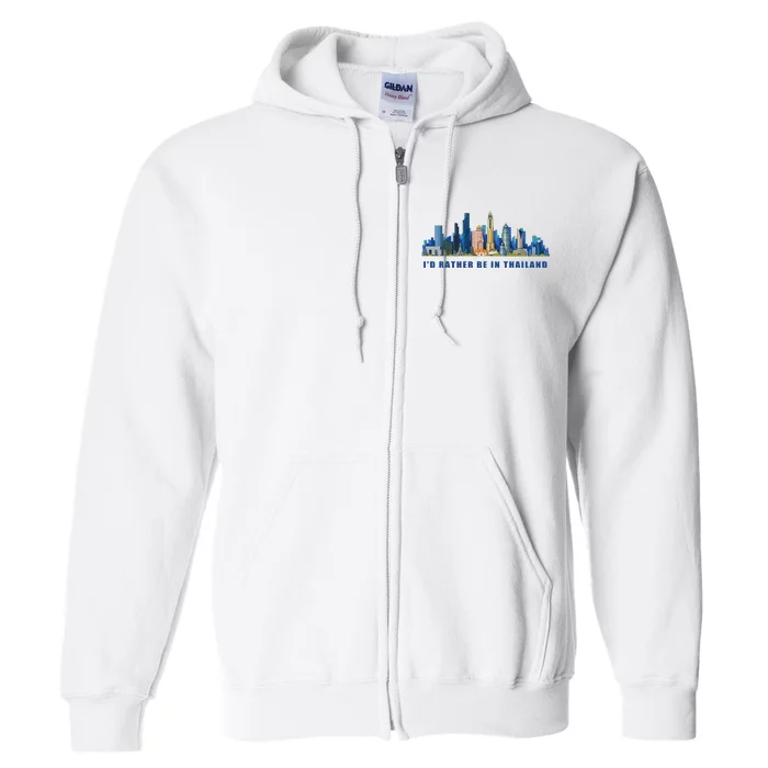 Bangkok Thailand Full Zip Hoodie