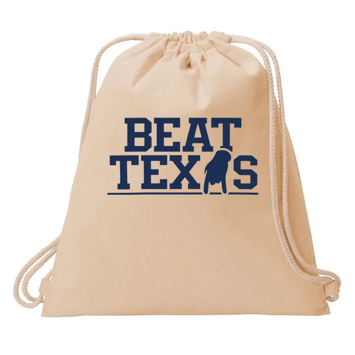 Beat Texas Blue By Ninety Drawstring Bag