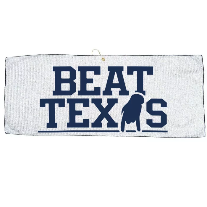 Beat Texas Blue By Ninety Large Microfiber Waffle Golf Towel