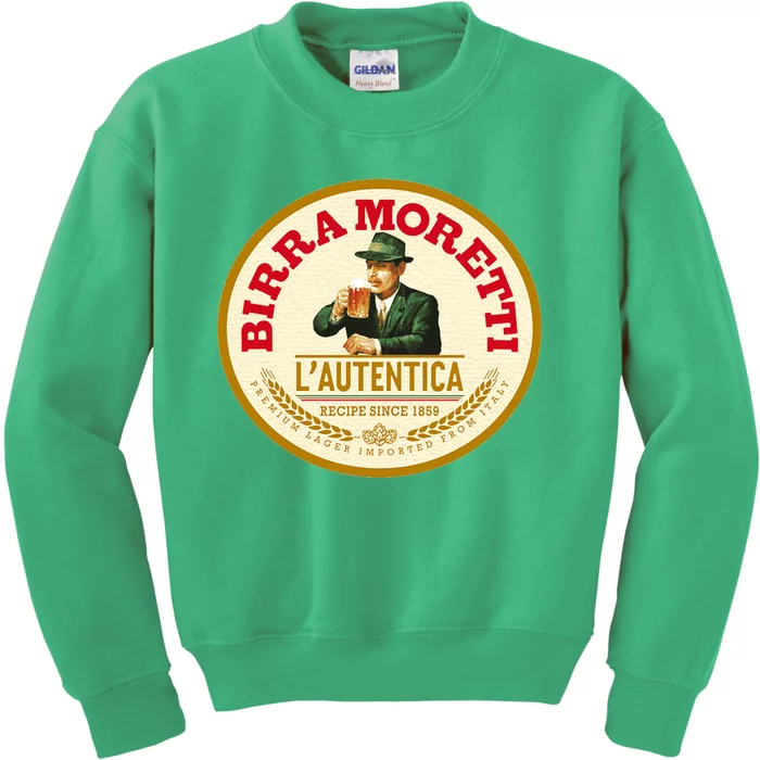 Best To Buy Iconic Vintage Birra Moretti Logo 1859 Design Kids Sweatshirt