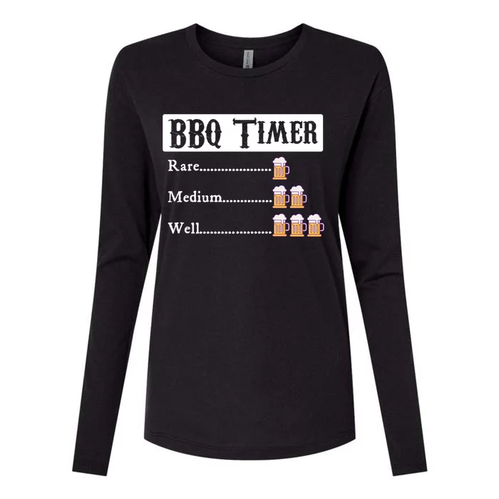 Bbq Timer Barbecue Gift Womens Cotton Relaxed Long Sleeve T-Shirt