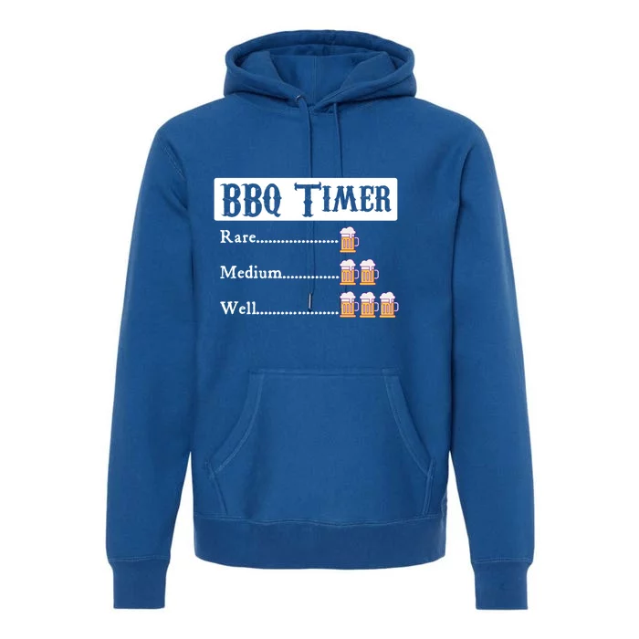 Bbq Timer Barbecue Gift Premium Hoodie