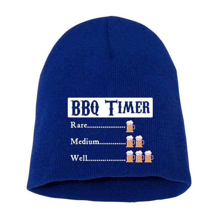 Bbq Timer Barbecue Gift Short Acrylic Beanie