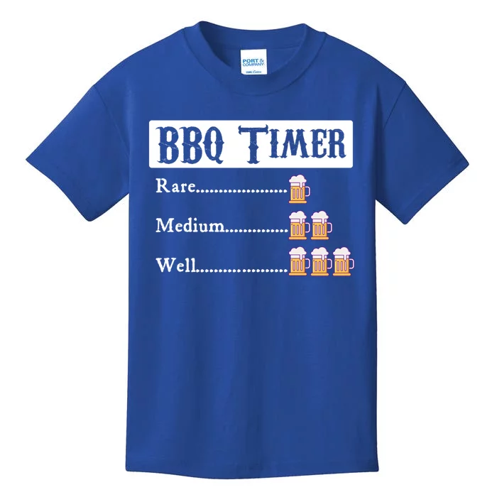 Bbq Timer Barbecue Gift Kids T-Shirt