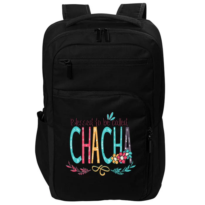 Blessed To Be Called Chacha Colorful Grandma Impact Tech Backpack