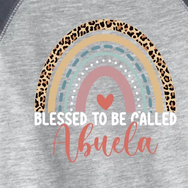 Blessed To Be Called Abuela Rainbow MotherS Day Leopard Cool Gift Toddler Fine Jersey T-Shirt