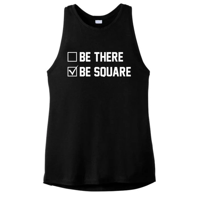 Be There Be Square Ladies Tri-Blend Wicking Tank