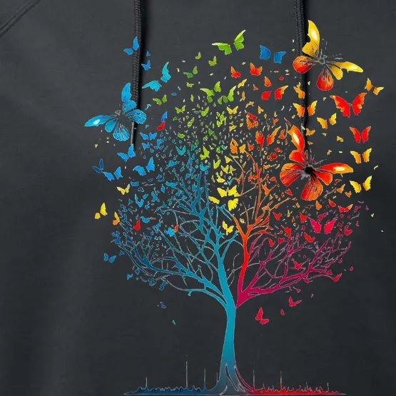 Butterfly Tree Beautiful Performance Fleece Hoodie