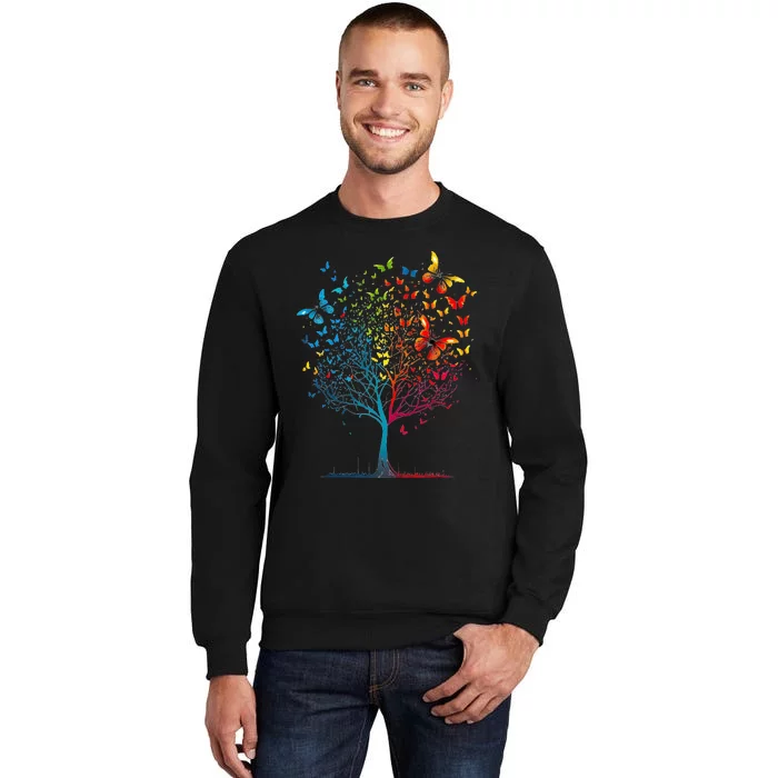 Butterfly Tree Beautiful Tall Sweatshirt