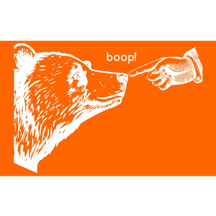 Boop The Bear Funny Bumper Sticker