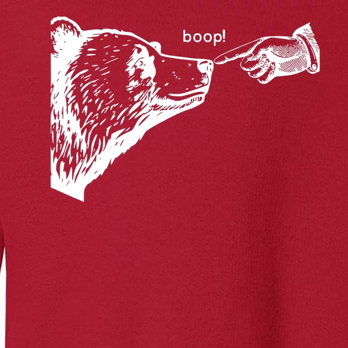 Boop The Bear Funny Toddler Sweatshirt