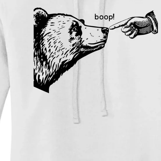 Boop The Bear Funny Women's Pullover Hoodie