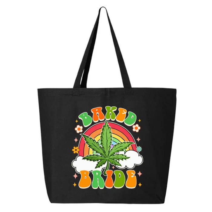 Bride To Be Cannabis Weed Lover Baked Bride Bachelorette 25L Jumbo Tote