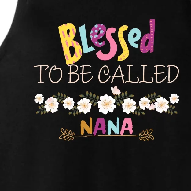 Blessed To Be Called Nana Ladies Tri-Blend Wicking Tank