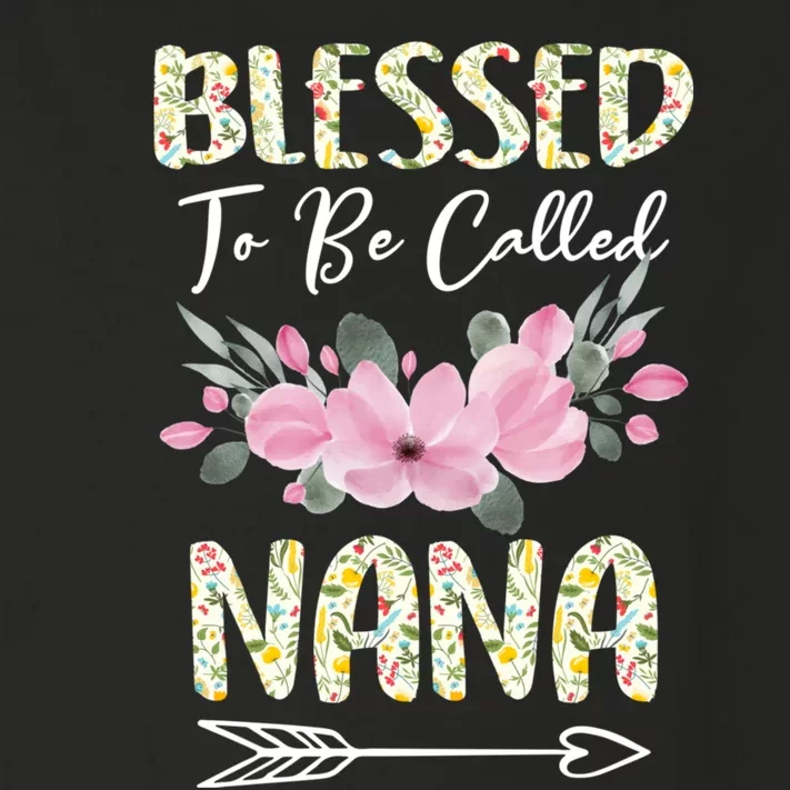 Blessed To Be Called Nana Floral Grandmother Gift MotherS Day Toddler Long Sleeve Shirt