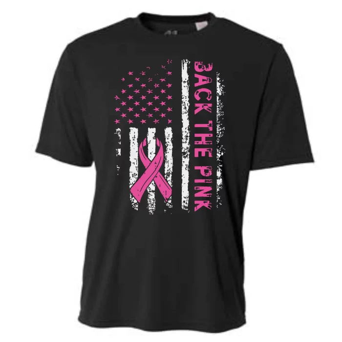 Back The Breast Cancer Awareness Flag Cooling Performance Crew T-Shirt