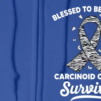 Blessed To Be Called Survivor Of Carcinoid Cancer Awareness Gift Full Zip Hoodie