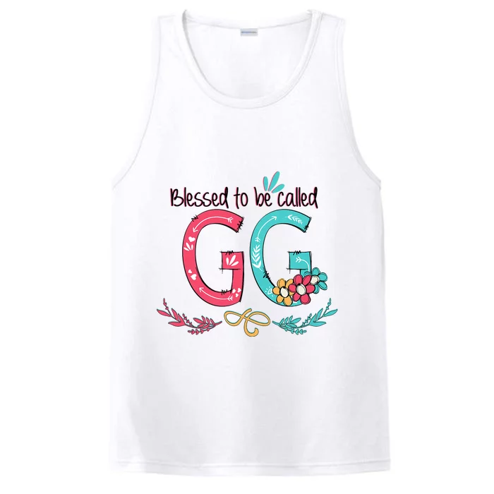 Blessed To Be Called Gg Colorful Giftsgrandma Performance Tank