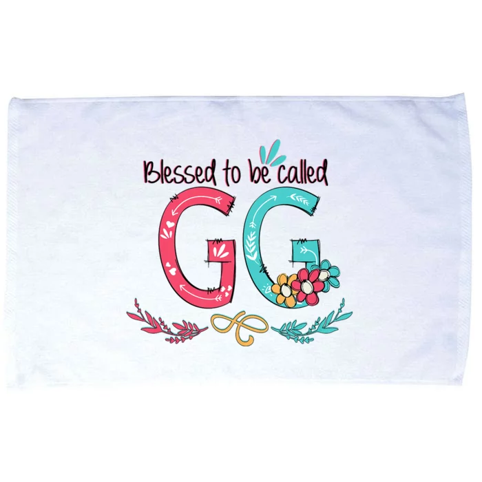 Blessed To Be Called Gg Colorful Giftsgrandma Microfiber Hand Towel