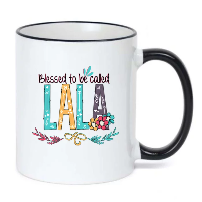 Blessed To Be Called Lala Colorful Giftsgrandma Black Color Changing Mug