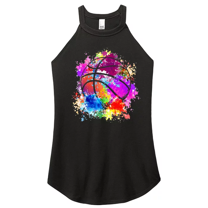 Basketball Teenagers  Baller Dunking Women’s Perfect Tri Rocker Tank