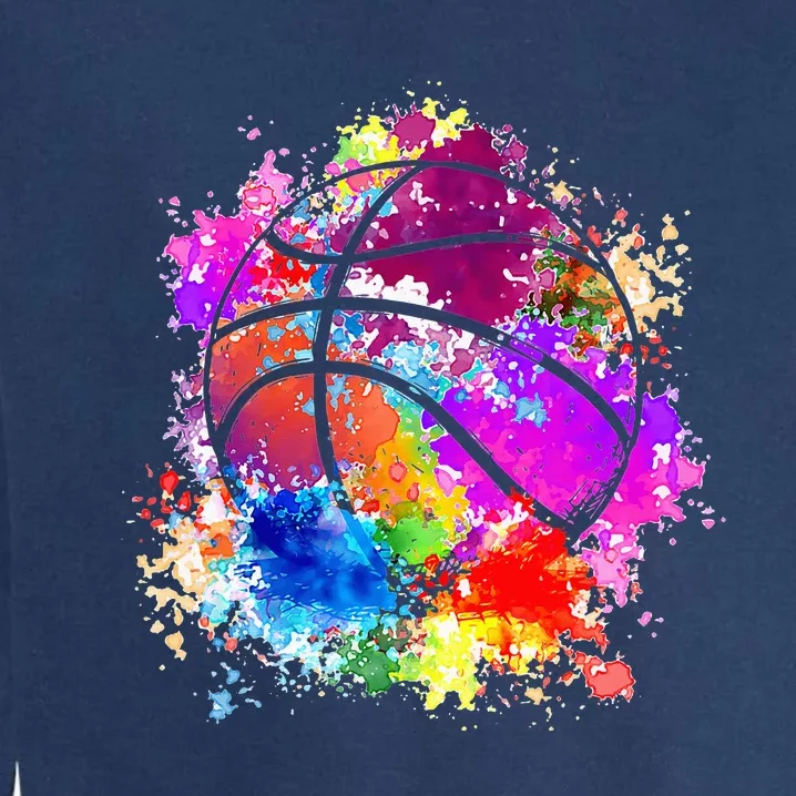 Basketball Teenagers  Baller Dunking Garment-Dyed Sweatshirt