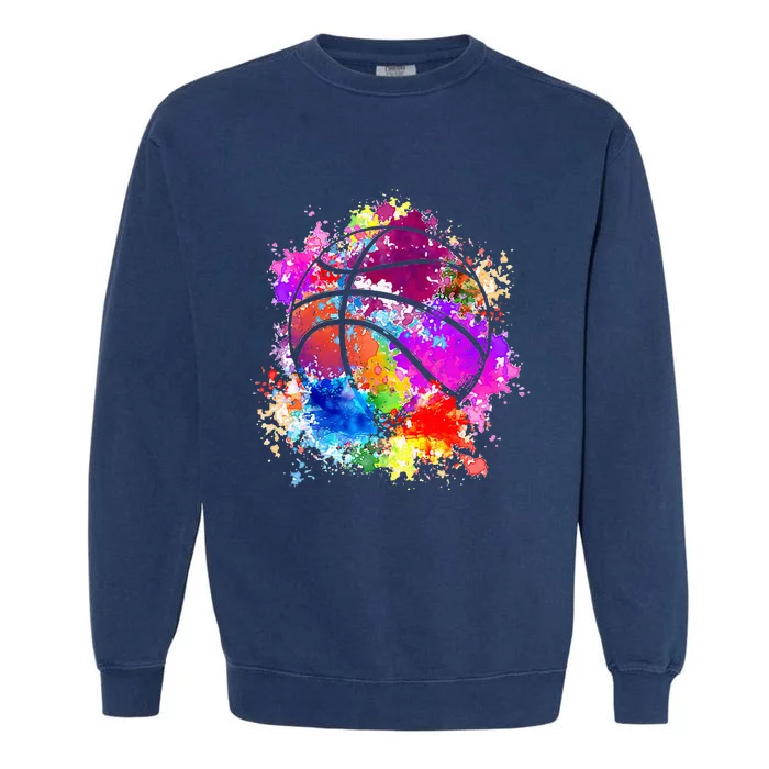 Basketball Teenagers  Baller Dunking Garment-Dyed Sweatshirt