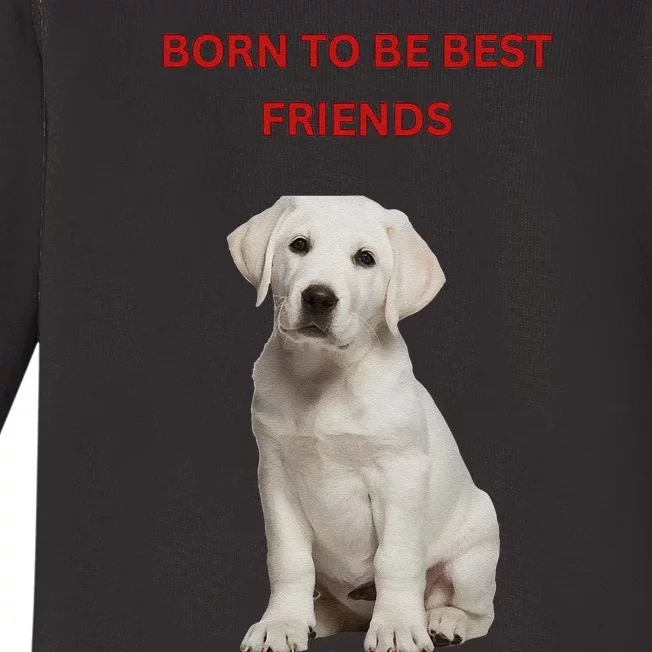 Born To Be Best Friends Design Baby Long Sleeve Bodysuit