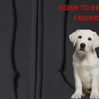 Born To Be Best Friends Design Full Zip Hoodie