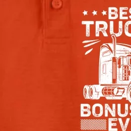 Best Truckin Bonus Dad Ever Trucker Bonus Dad Fathers Day Meaningful Gift Dry Zone Grid Performance Polo